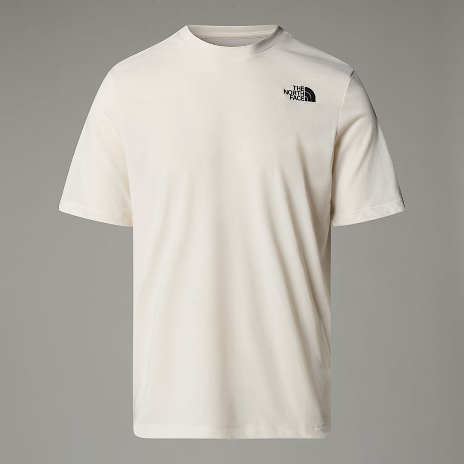 The North Face Foundation Mountain Faces T-shirt Für Herren White Dune 