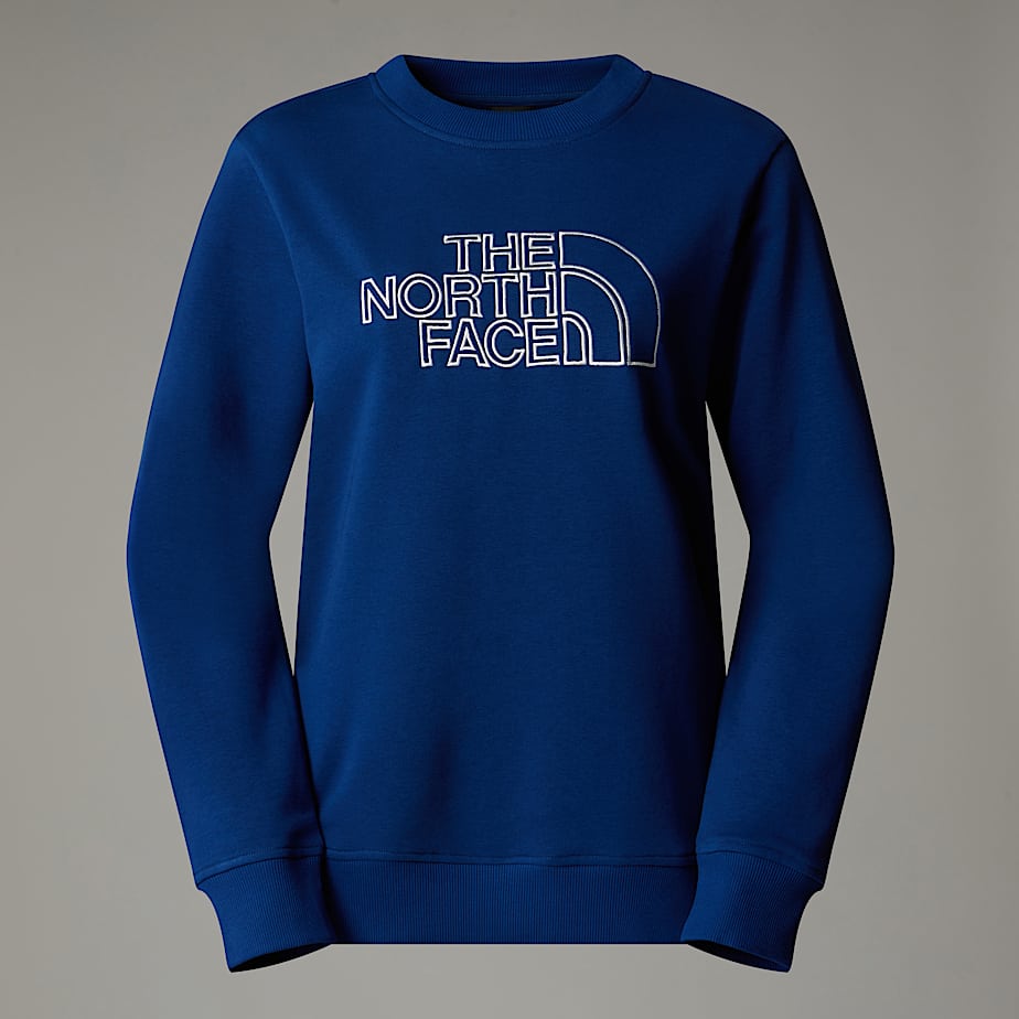 The North Face Drew Peak Light Sweatshirt Für Damen Estate Blue-white Dune 