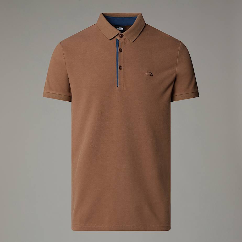 The North Face Premium Schmal Geschnittenes Poloshirt Für Herren Latte 