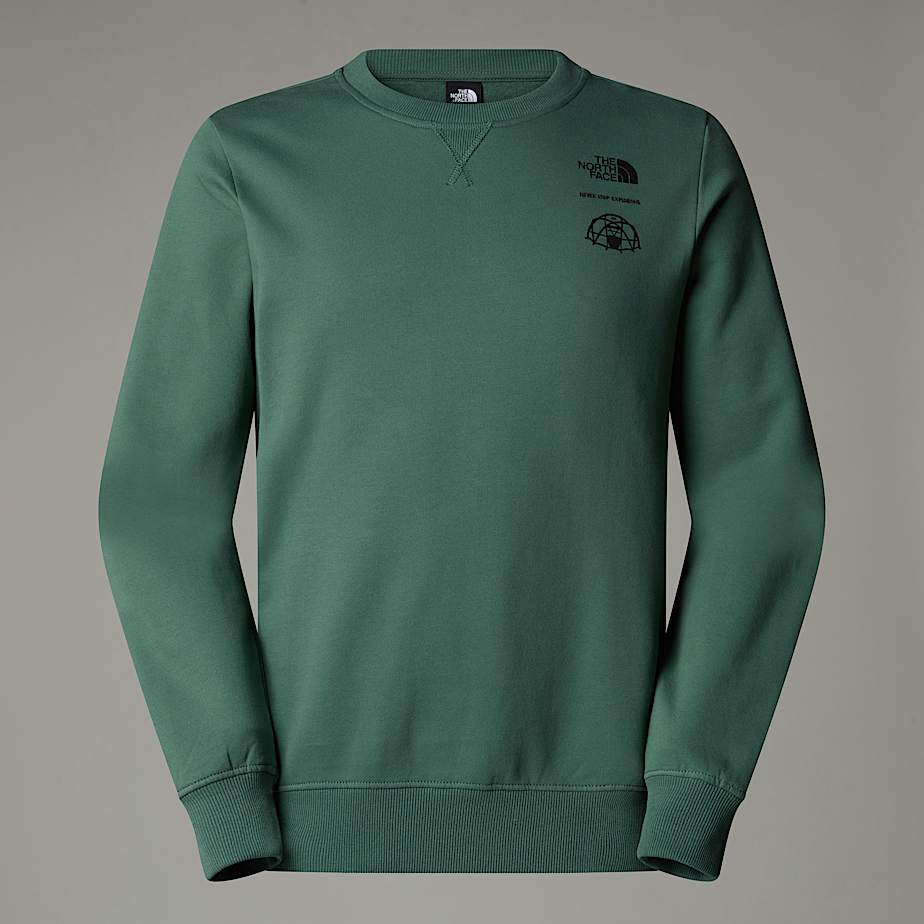 The North Face Outdoor Graphic Sweatshirt Für Herren Duck Green 