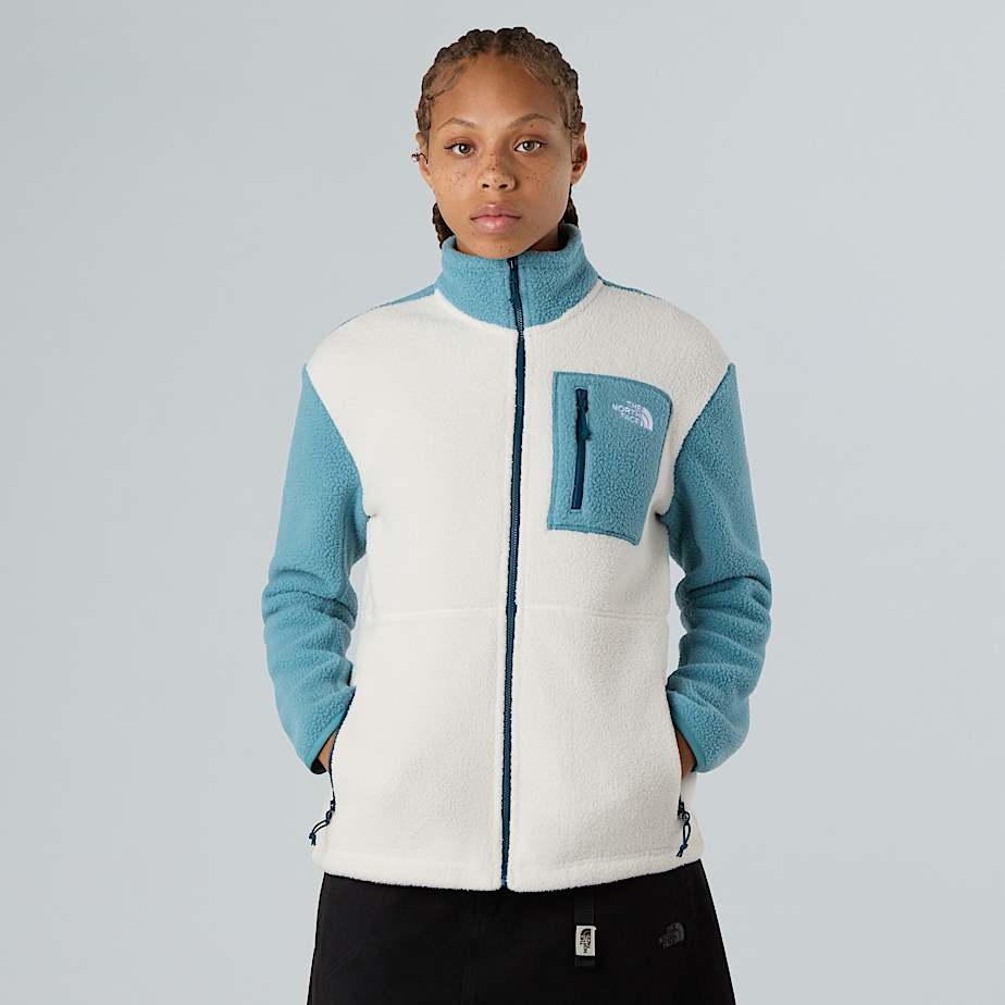 The North Face Yumiori Fleecejacke Mit Durchgehendem Rv Für Damen White Dune-algae Blue-midnight Petrol 