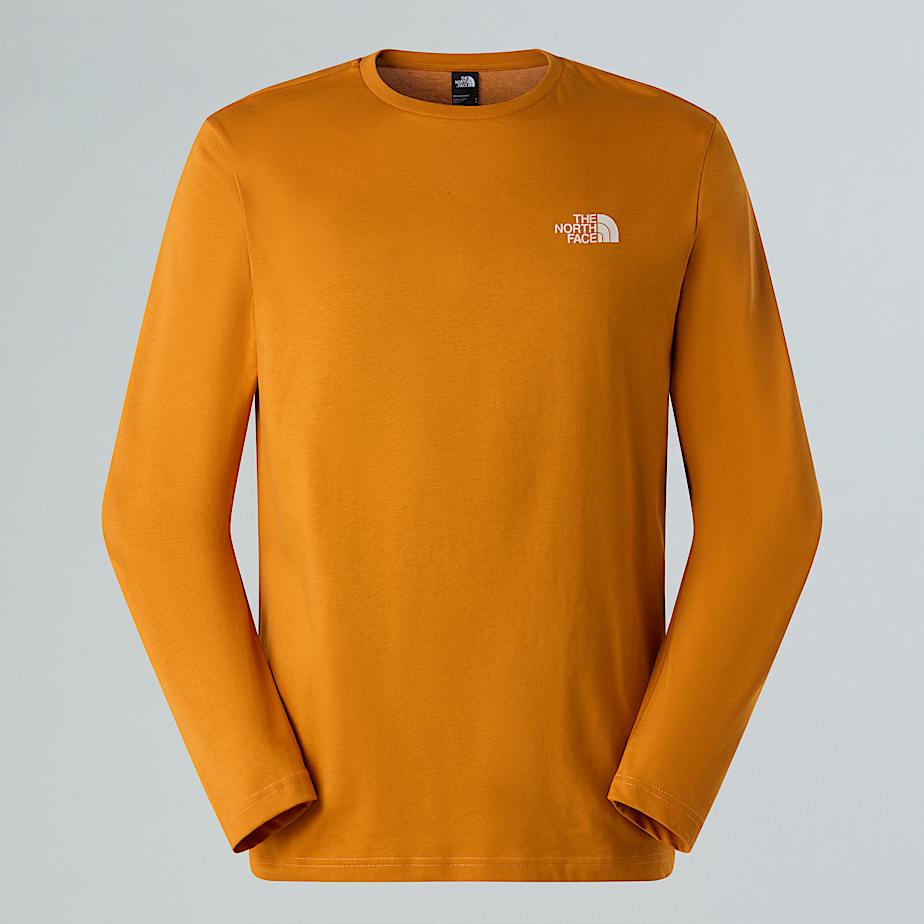 The North Face New Peak Langarm-Shirt FüR Herren Iron Citrus-White Dune GrößE S Male-image