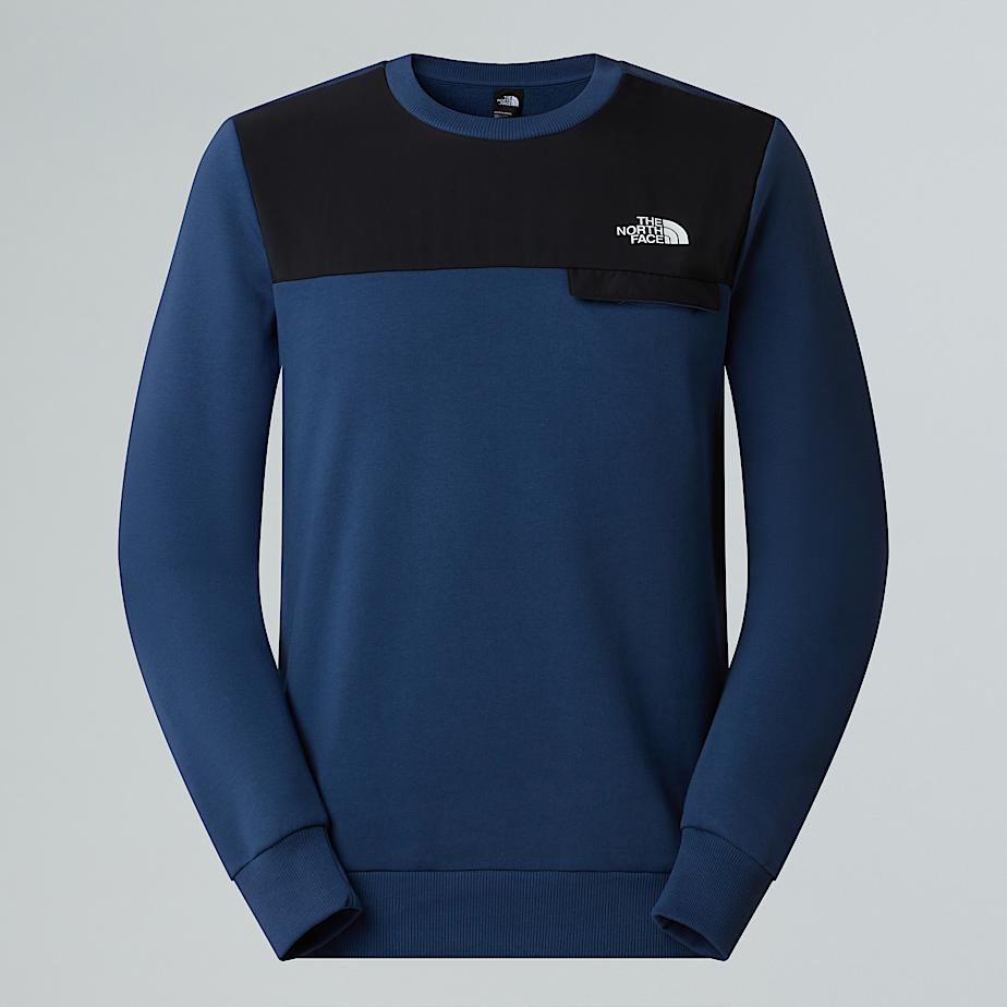 The North Face Men's Crew Neck Sweatshirt Shady Blue-tnf Black