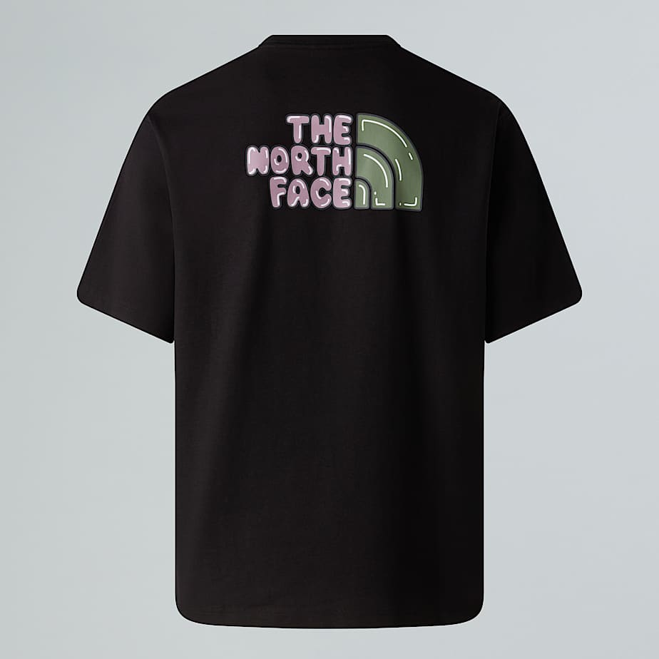 The North Face Bubble Logo Relaxt Geschnittenes T-shirt In Unisex Tnf Black 