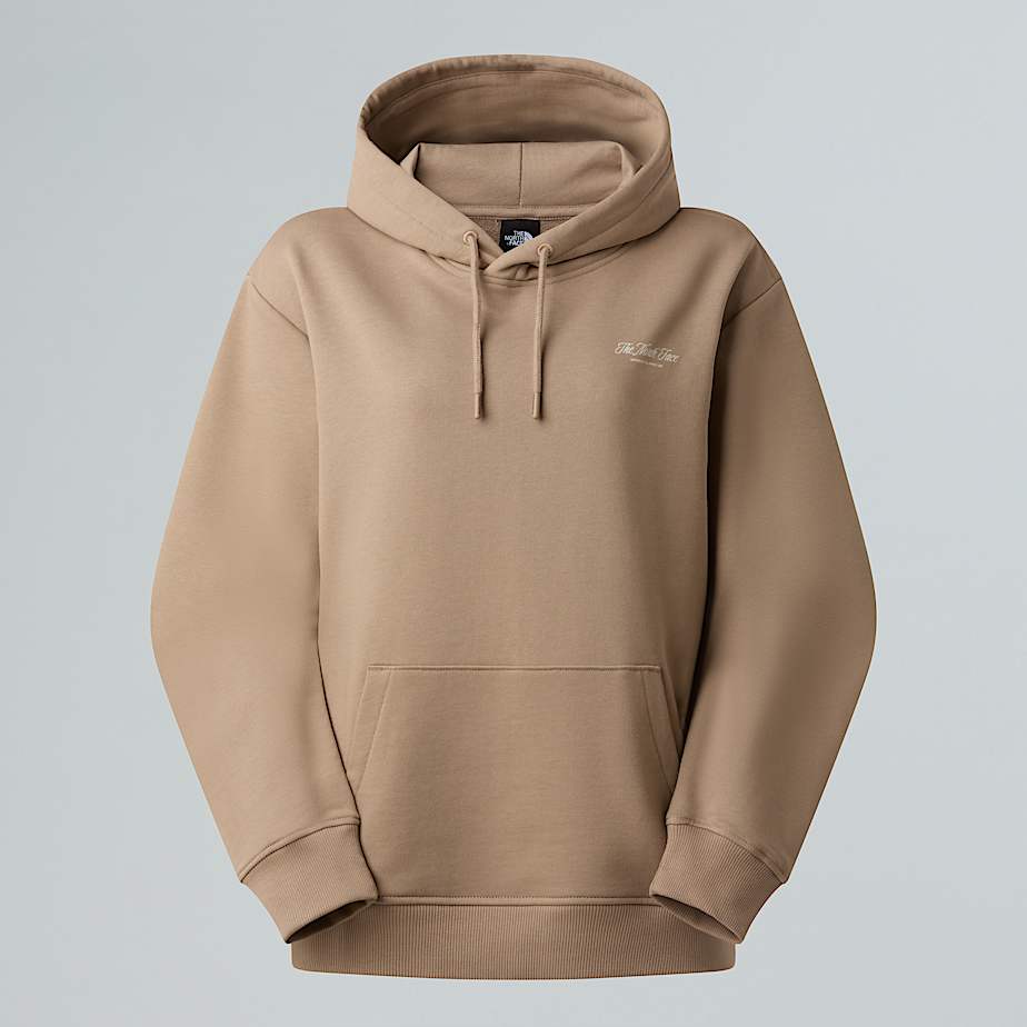 The North Face Relaxed Hoodie Inspire Exploration Für Damen Mushroom Grey-white Dune 