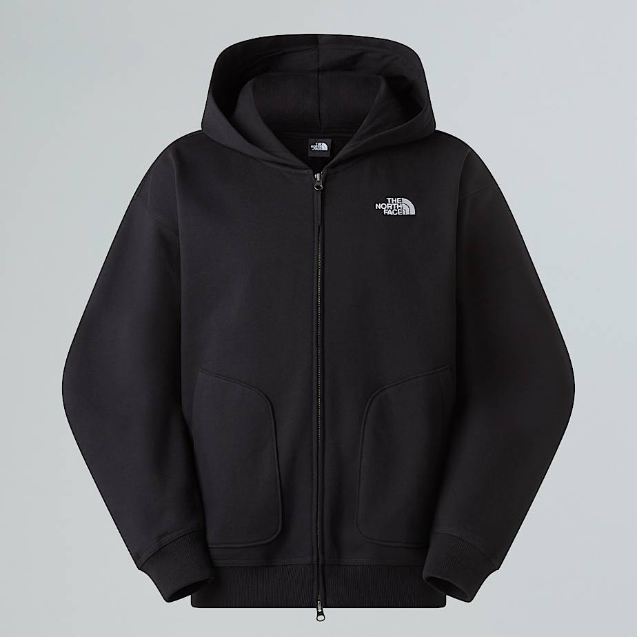 The North Face Sudadera Holgada Con Capucha Y Cremallera Integral Unisex Tnf Black 
