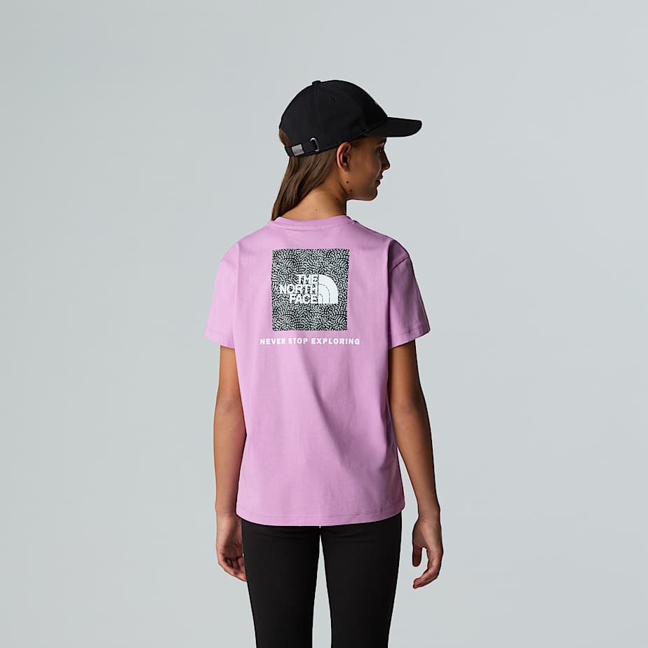 The North Face Girls' Relaxed Nse Box T-shirt Dragonfruit