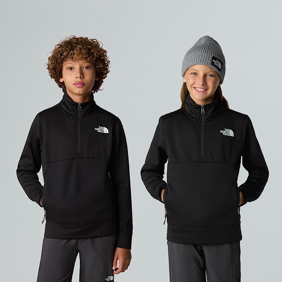 The North Face Teens' 1/4 Zip Sweatshirt Tnf Black-tnf Black