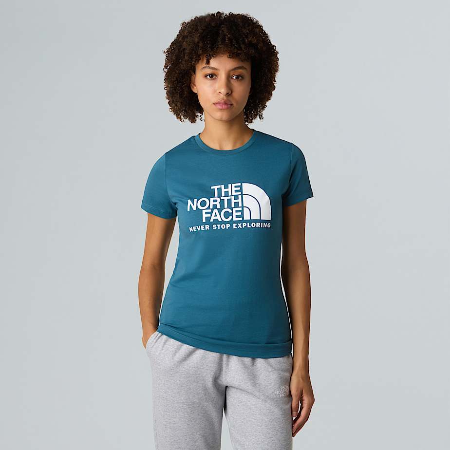 The North Face New Peak T-shirt Für Damen Mallard Blue 