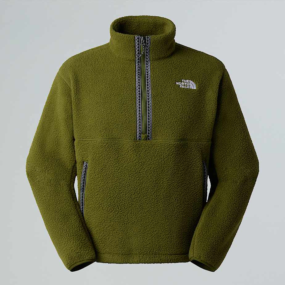 The North Face Men's Tnf Fleeski 1/4 Zip Pullover Fleece Woodland Green