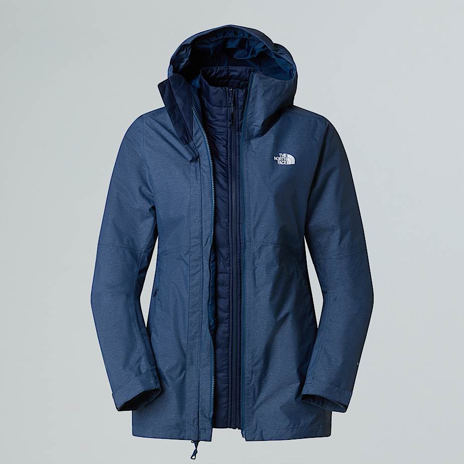 The North Face Chaqueta Triclimate 3 En 1 Hikesteller Para Mujer Shady Blue White Heather-summit Navy-npf 