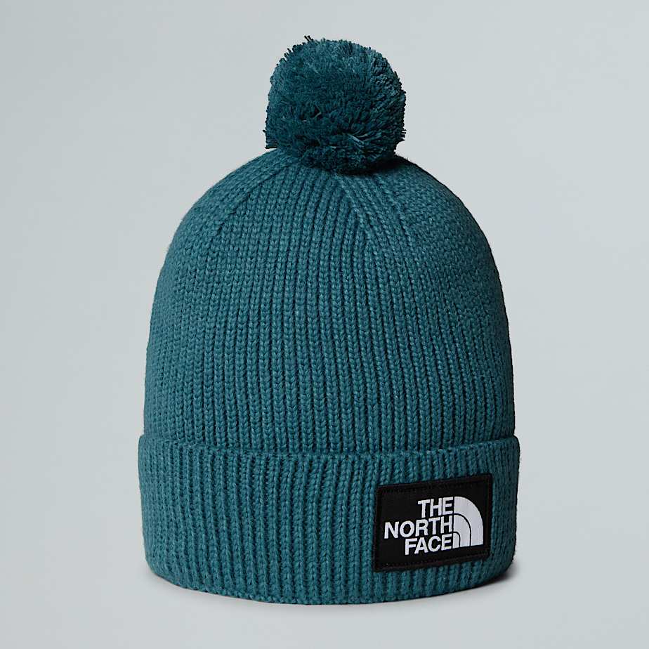 The North Face Tnf Logo Box Beanie Mit Bommel Space 