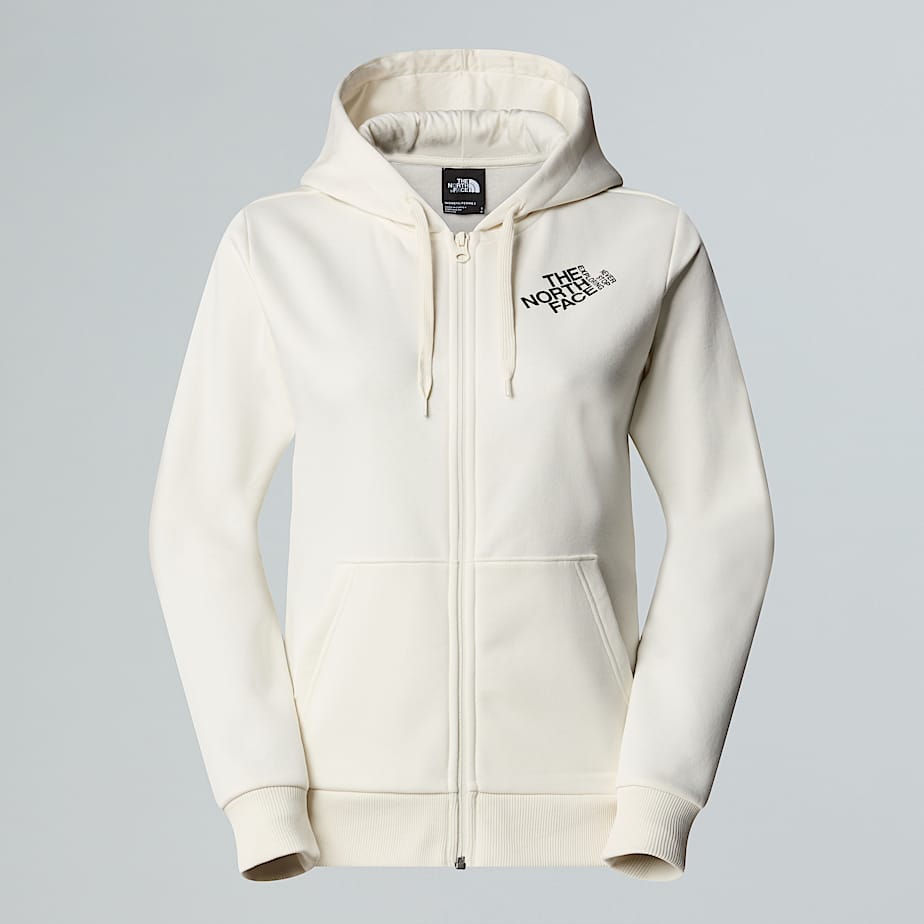 The North Face Blanca Peak Kapuzenpulli Mit Durchgehendem Rv FüR Damen White Dune GrößE Xs Female-image