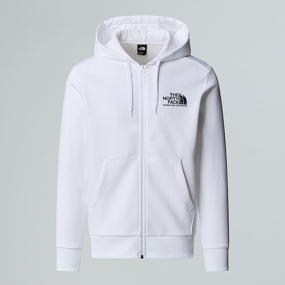 The North Face Blanca Peak Kapuzenpulli Mit Durchgehendem Rv Für Herren Tnf White 