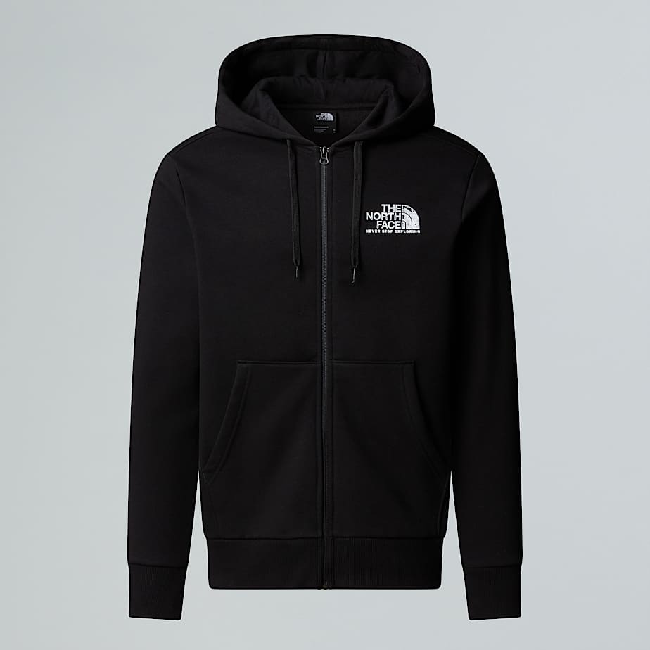 The North Face Blanca Peak Kapuzenpulli Mit Durchgehendem Rv Für Herren Tnf Black 