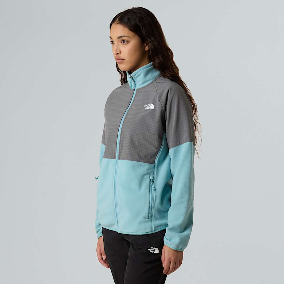 The North Face Glacier Fleece In Schwerer QualitäT Mit Durchgehendem Rv FüR Damen Blue Eclipse-Smoked Pearl GrößE Xl Female-image