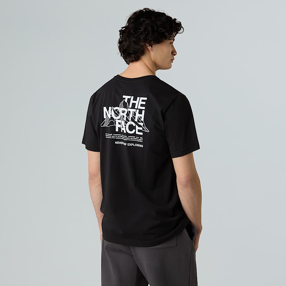 The North Face Mountain Sketch T-Shirt FüR Herren Tnf Black GrößE Xxl Male-image