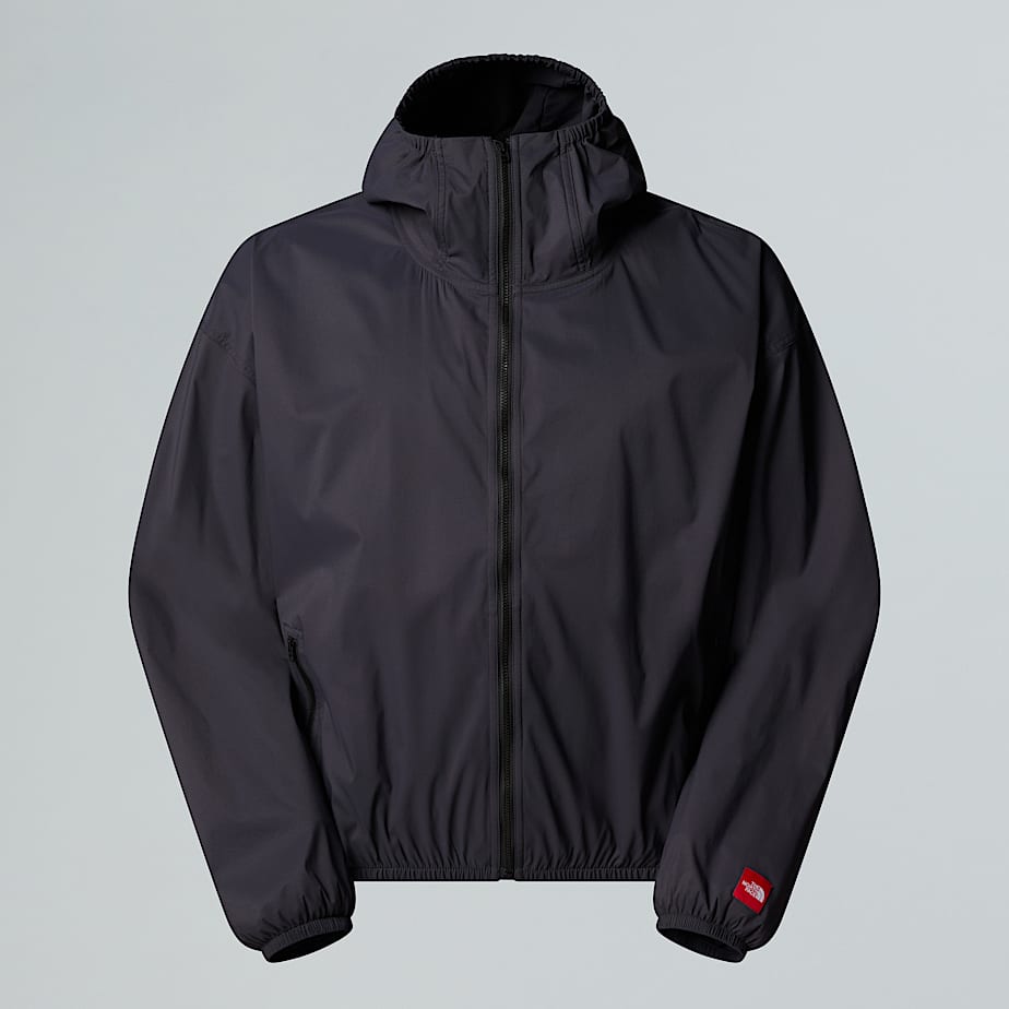 The North Face Unisex Red Box Packable Hooded Wind Jacket Obsidian