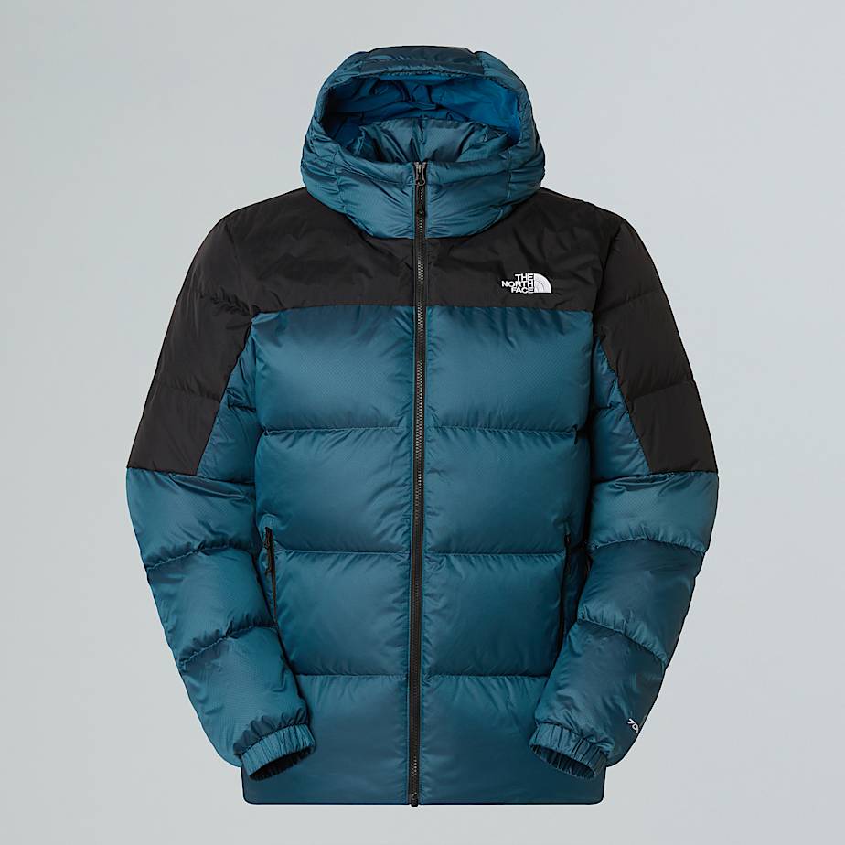The North Face Men's Diablo Down 2.0 Hooded Jacket Dusk Blue Black Heather-tnf Black