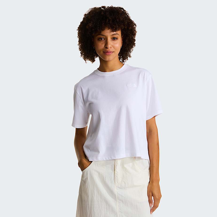 The North Face Evolution Simple Dome Kurz & Relaxt Geschnittenes T-shirt Für Damen Tnf White 