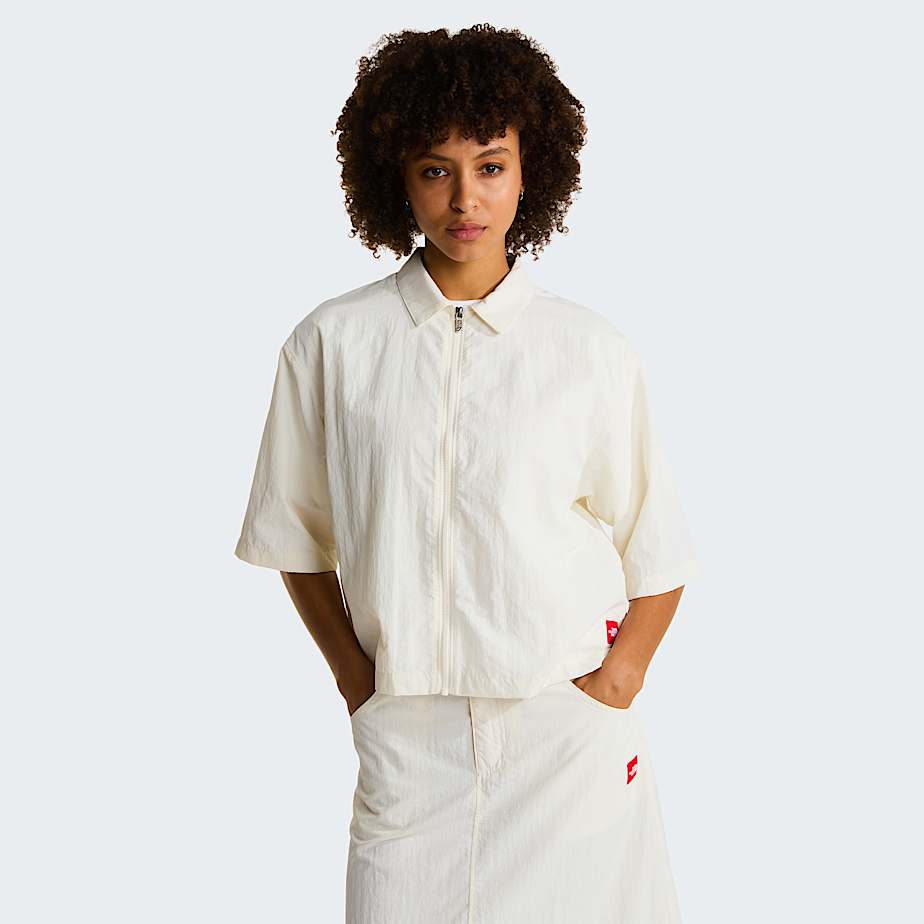 The North Face Women's Red Box Nylon Shirt White Dune