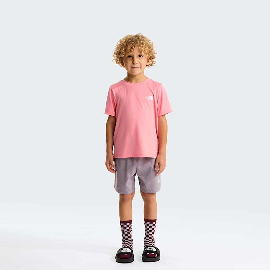 The North Face Kids' 24/7 Set Coral Crush-transcendent Grey