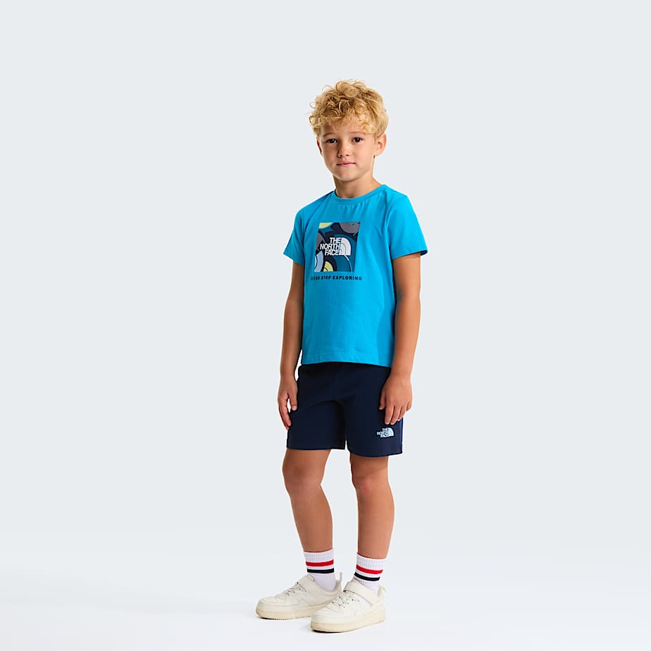 The North Face Kids' Nse Box Play Regular Shorts Set Meridian Blue-summit Navy