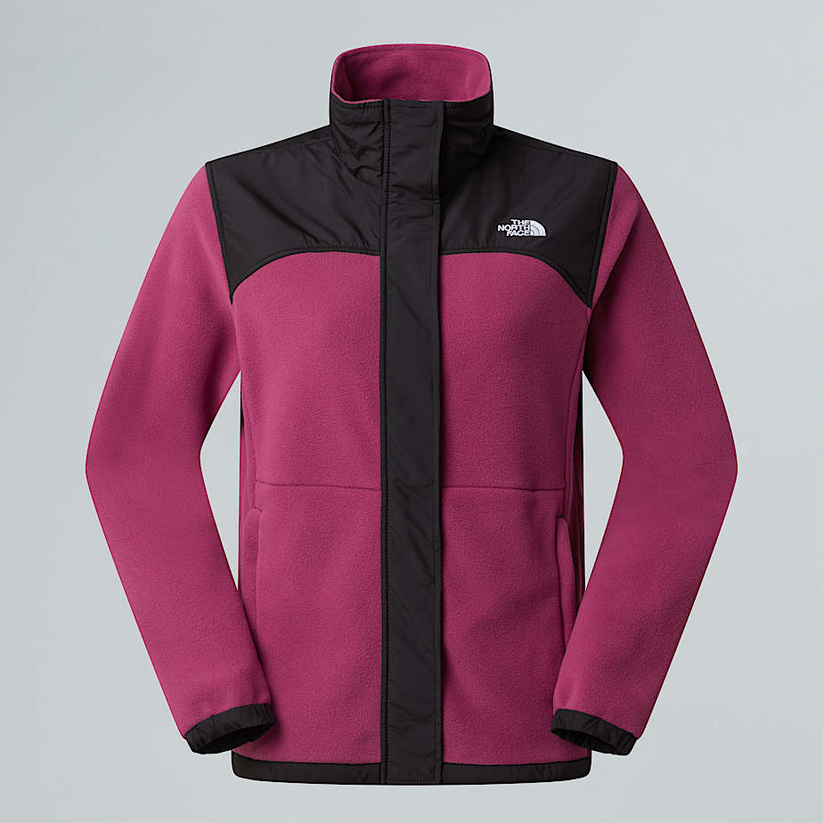 The North Face Women's Tundra Fleece Jacket Cyber Berry-tnf Black