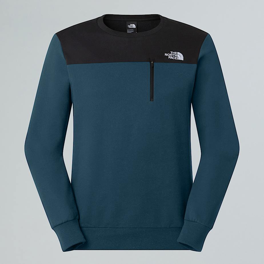 The North Face Men's Tech New Peak Sweatshirt Midnight Petrol-tnf Black