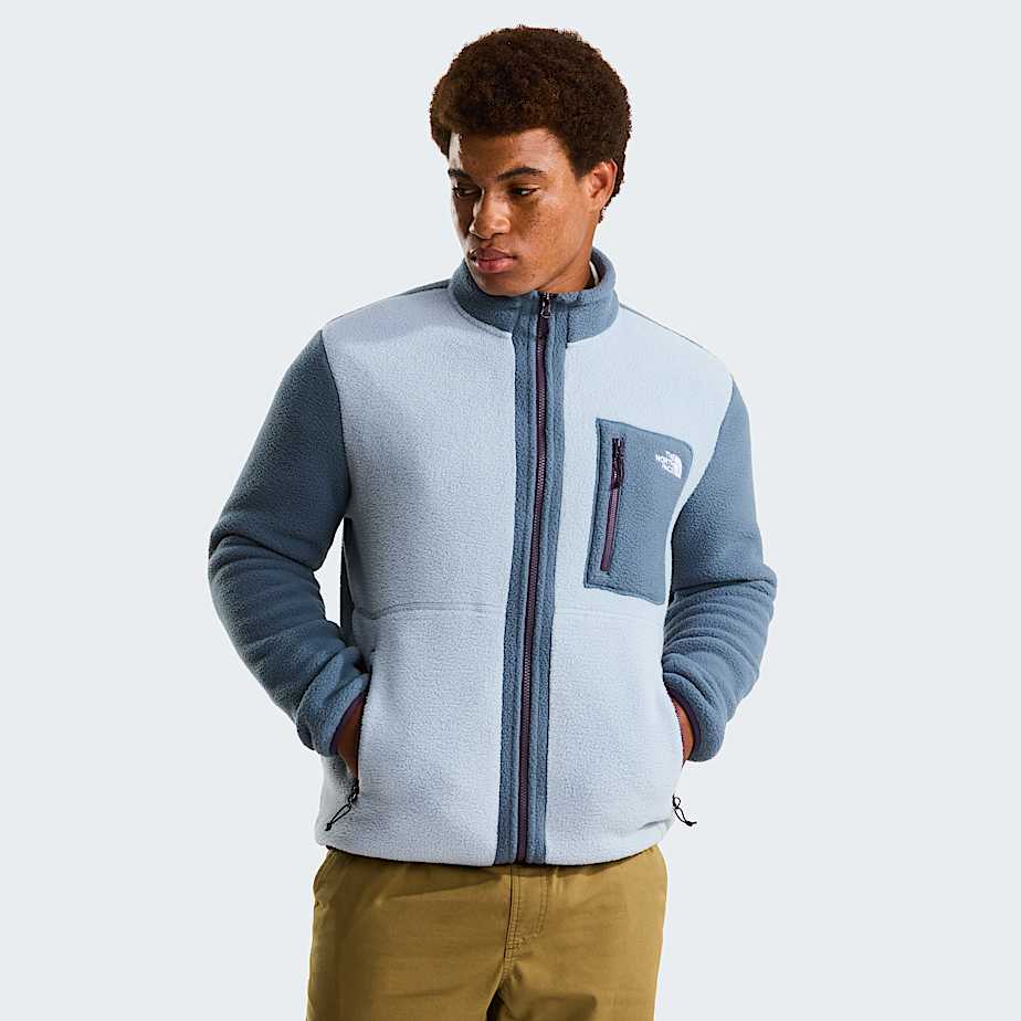 The North Face Men’s Yumiori Full-zip Fleece Jacket Frost Grey-granite Grey-endless Dusk