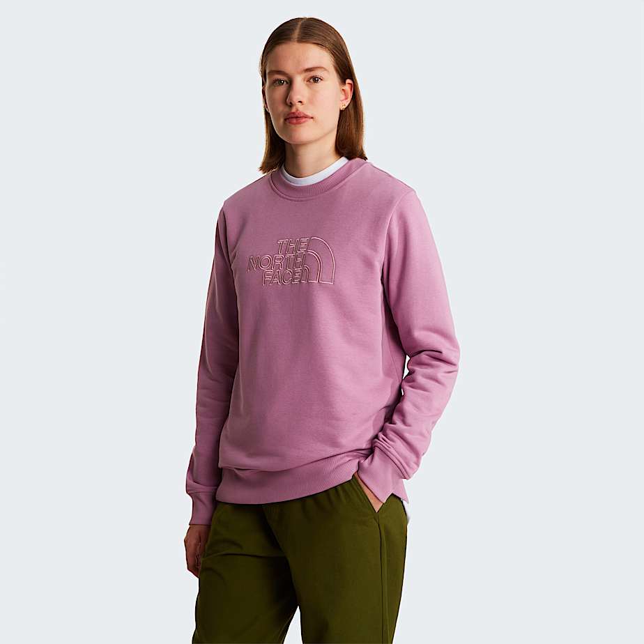 The North Face Womenâ€™s Drew Peak Light Sweatshirt Hushed Lavender-metal Pink
