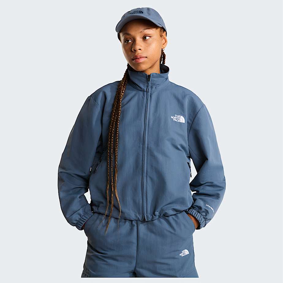 The North Face Women's Tnf Easy Wind Jacket Granite Grey