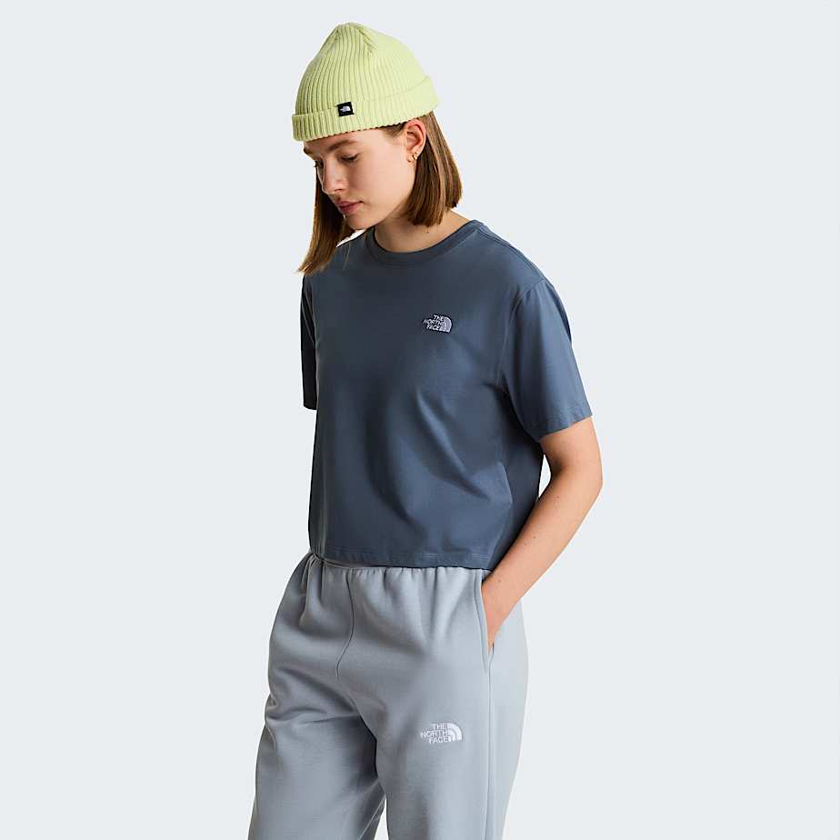 The North Face Evolution Simple Dome Kurz & Relaxt Geschnittenes T-shirt Für Damen Granite Grey 