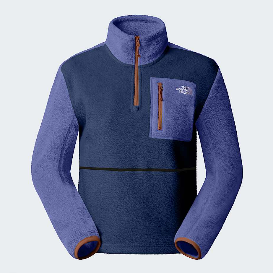 The North Face Women's Yumiori 1/4 Zip Fleece Jacket Estate Blue-indigo Plum-iron Bronze