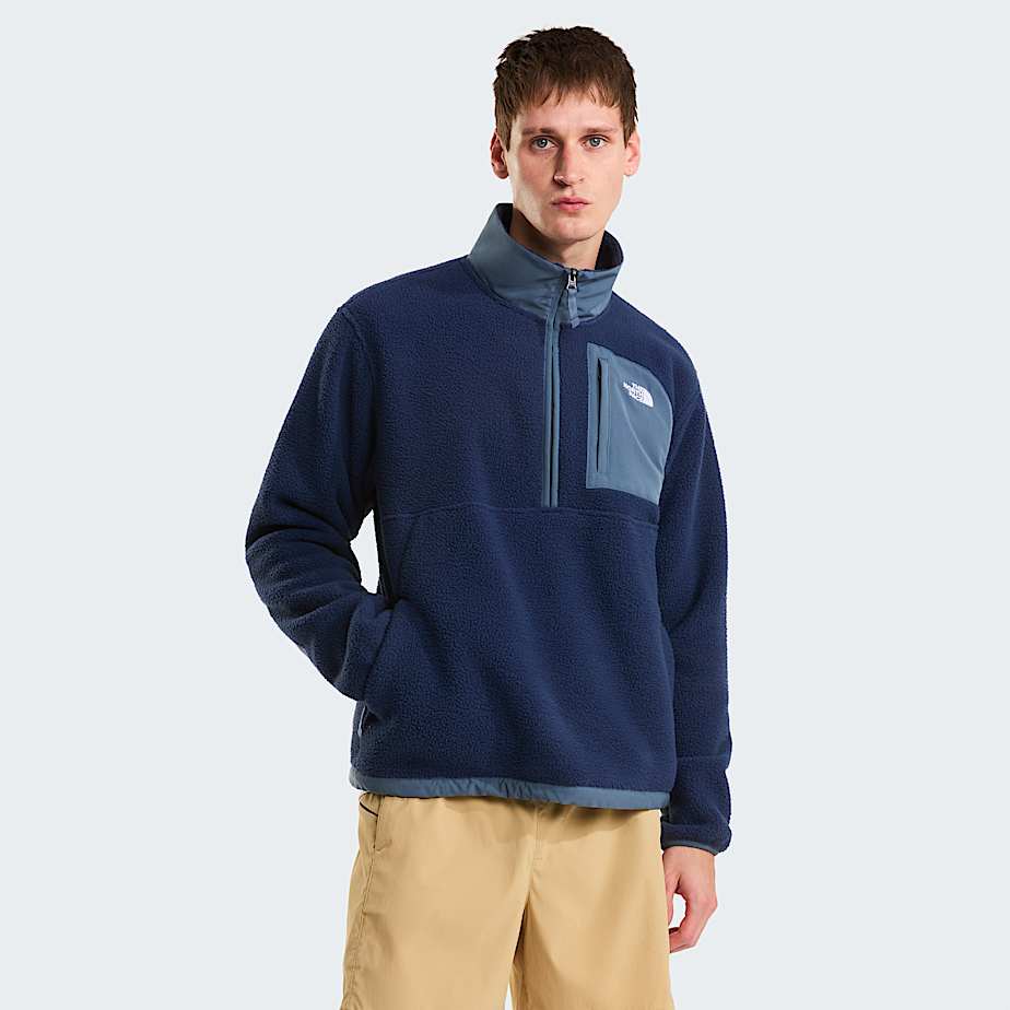 The North Face Men's Yumiori Off-peak 1/2 Zip Fleece Jacket Summit Navy-granite Grey