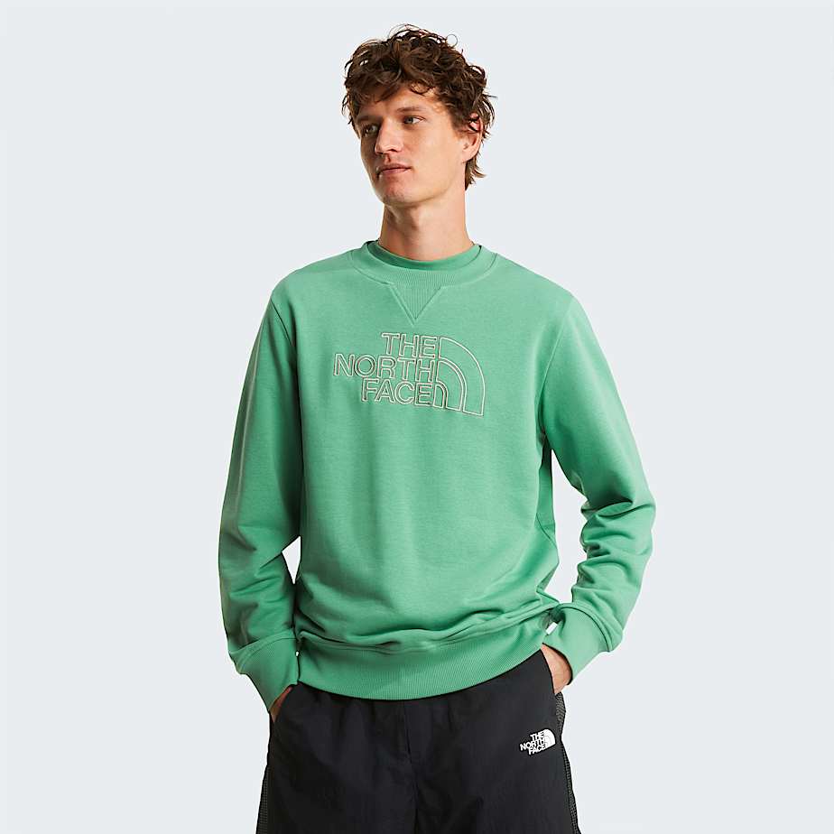 The North Face Menâ€™s Drew Peak Light Sweatshirt Dimmed Algae-stone Slab