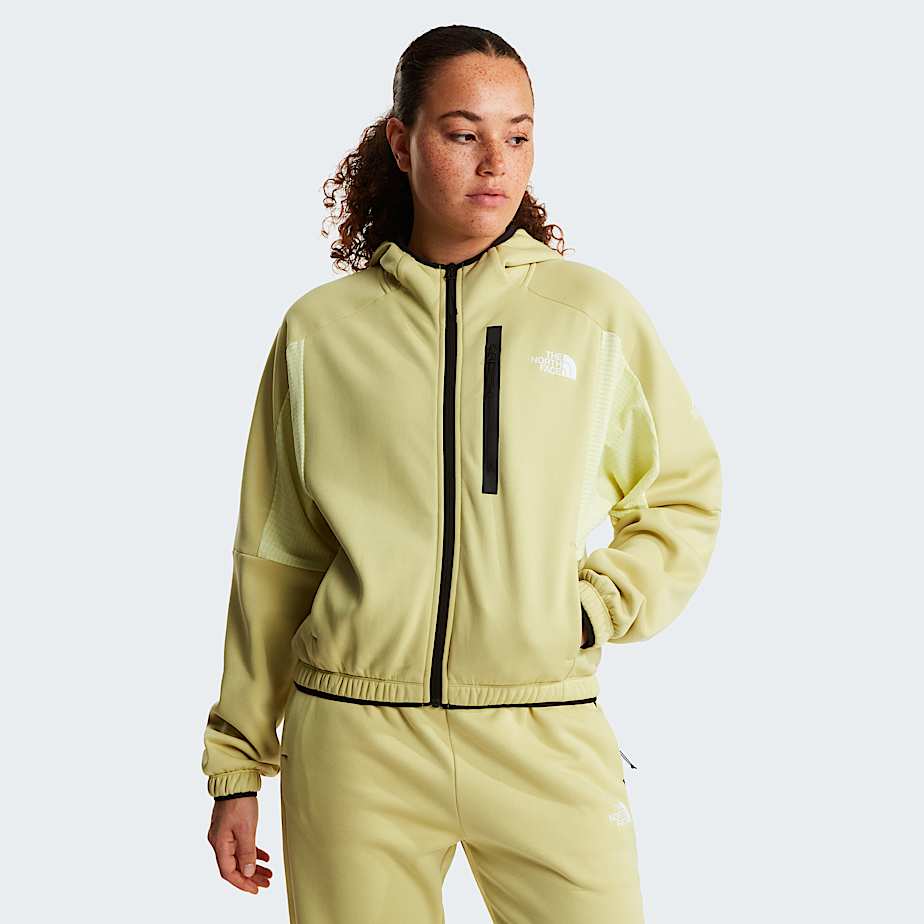 The North Face Women's Mountain Athletics Full-zip Hooded Fleece Pear