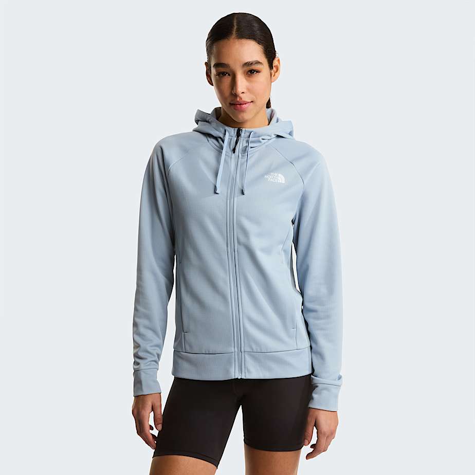 The North Face Women's Reaxion 2.0 Full-zip Hoodie Frost Grey Dark Heather