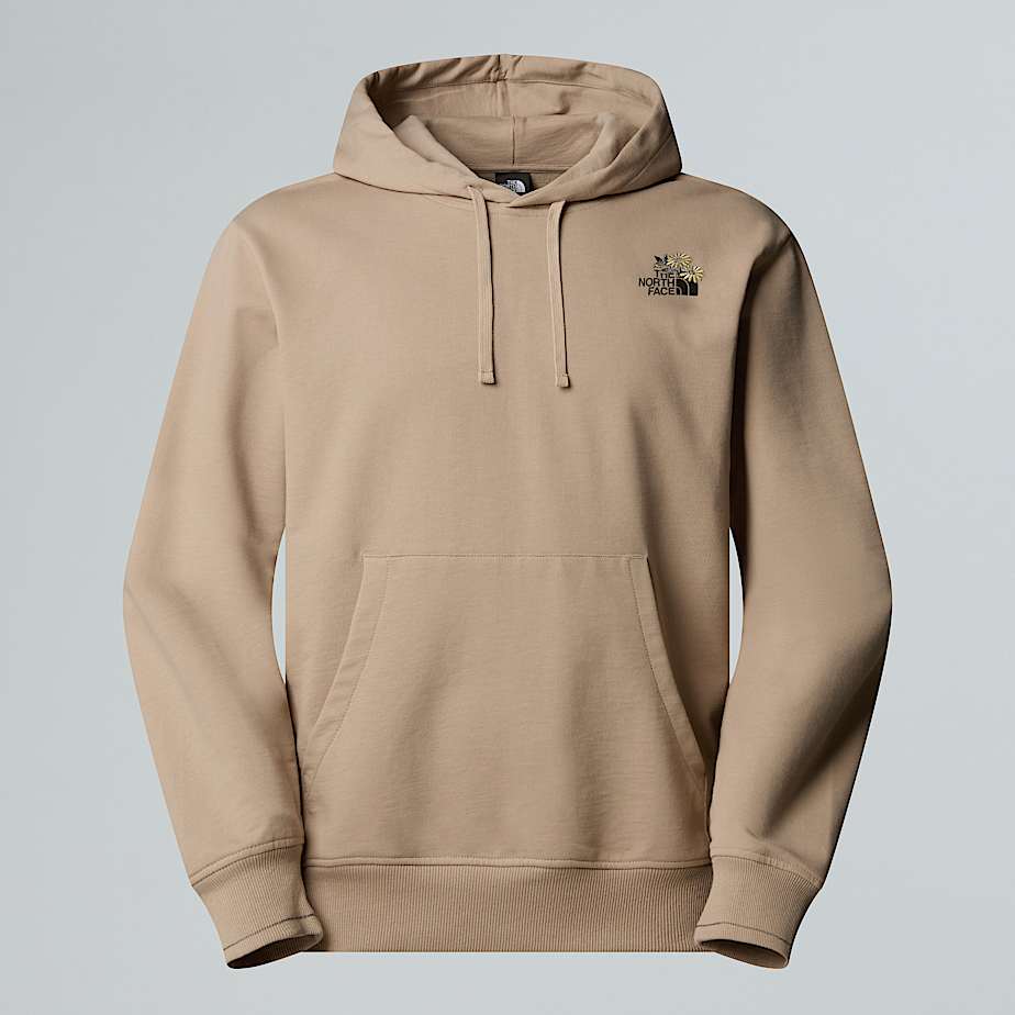 The North Face Dome Flower Relaxt Geschnittener Kapuzenpulli Mit Grafik In Unisex Mushroom Grey 