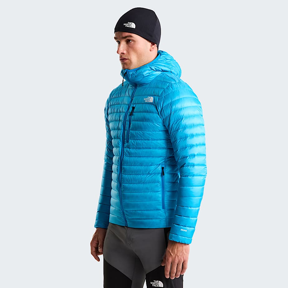 The North Face Men's Bettaforca Lightweight Down Hooded Jacket Skyline Blue