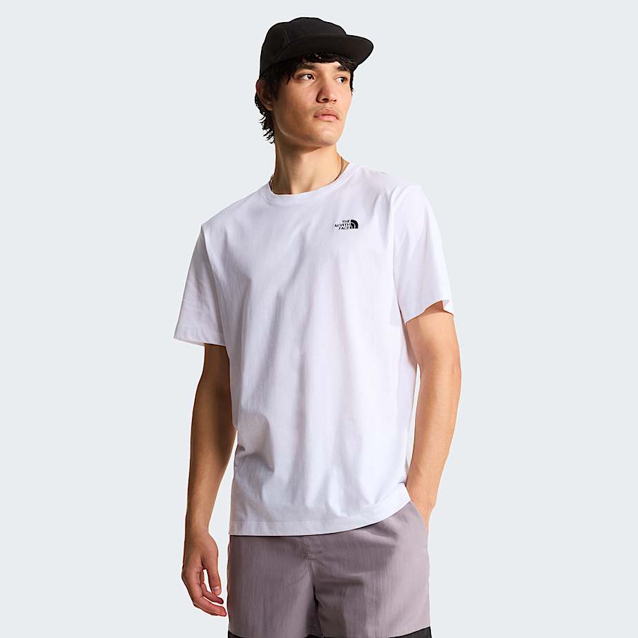 The North Face Evolution Simple Dome Normal Geschnittenes T-Shirt FüR Herren Tnf White GrößE S Male-image