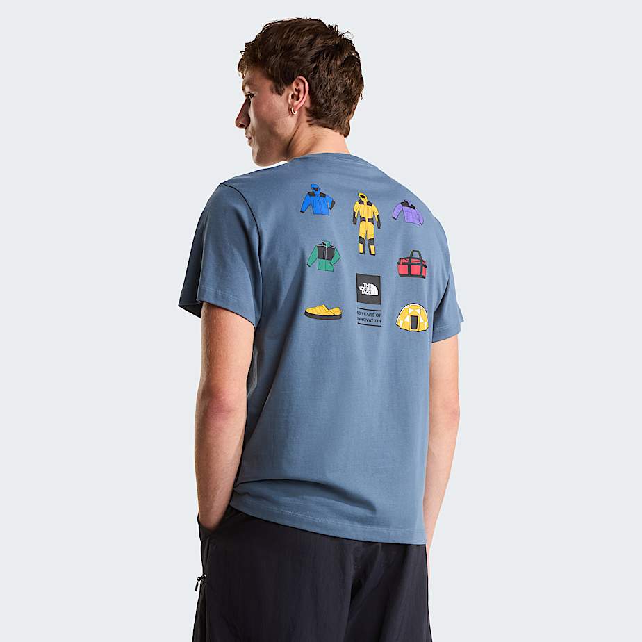 The North Face Men's Icon Celebration Regular Graphic T-shirt Granite Grey