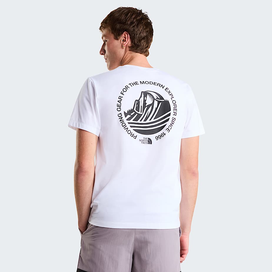 The North Face Monte Normal Geschnittenes T-Shirt Mit Grafik FüR Herren Tnf White GrößE L Male-image