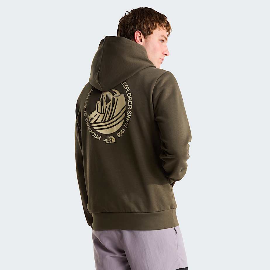 The North Face Men's Monte Regular Graphic Hoodie New Taupe Green