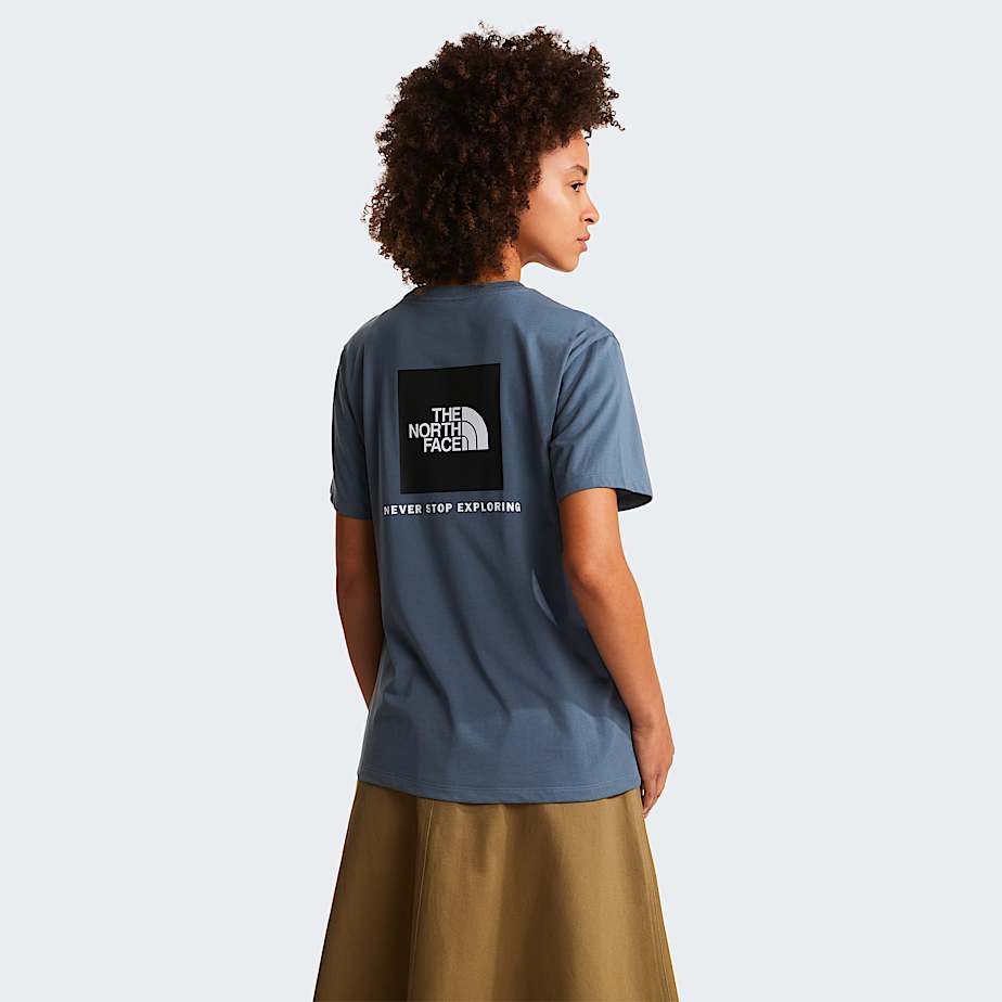 The North Face Evolution Nse Box Relaxt Geschnittenes T-shirt Für Damen Granite Grey 