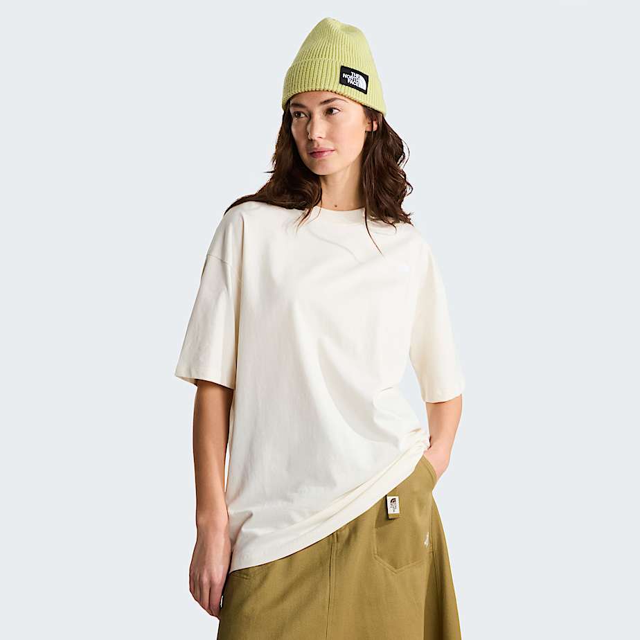 The North Face Tnf Essential Simple Dome T-shirt Für Damen White Dune 