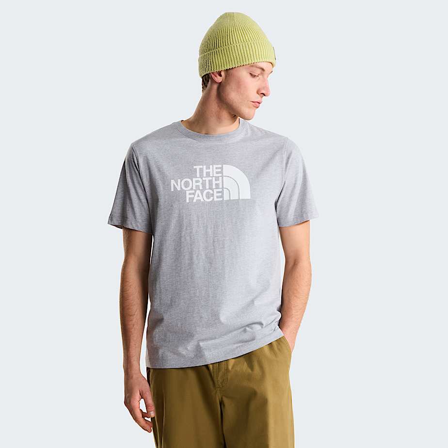 The North Face Evolution Half Dome Normal Geschnittenes T-shirt Für Herren Tnf Pale Grey Heather-tnf White 