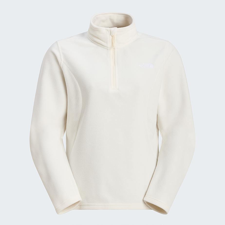 The North Face Women's Emilia 1/4 Zip Fleece White Dune