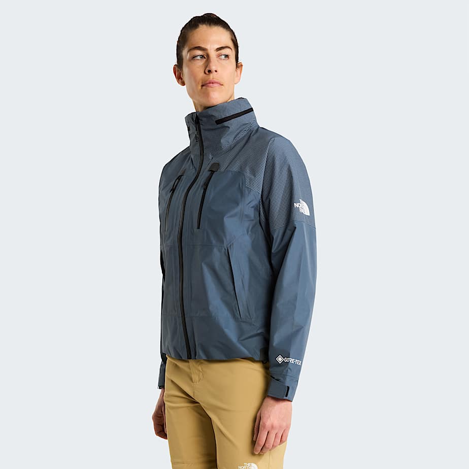 The North Face Women's Hike Devils Thumb Gore-texÂ® Jacket Granite Grey-tnf Black