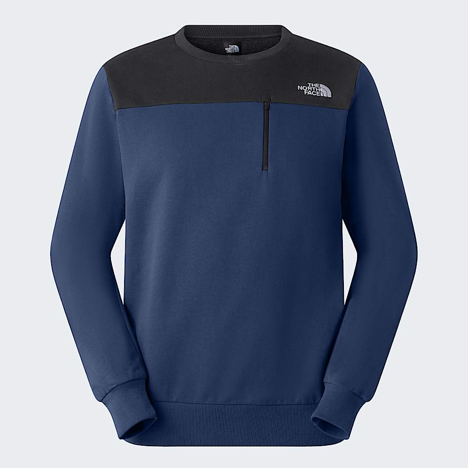 The North Face Men's Light Tech New Peak Sweatshirt Estate Blue-tnf Black